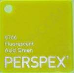 Plexi wylewana 6T66 fluorescecyjna zielona w grubości 3mm 1000x600mm 