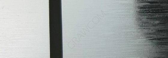 Laminat Laserply 3750 1220x610x3,0mm srebrny szczotkowany lustrzany/czarny