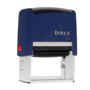 Pieczątka Traxx 9028 niebieski/niebieski tusz 60x35mm Promocja