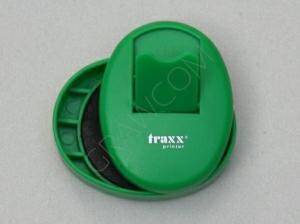 Pieczątka kieszonkowa Traxx 52038 zielony/czarny tusz Ø38 mm