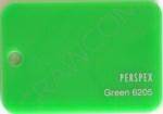 Plexi wylewana 6205 zielona w grubości 3mm 1000x600mm 