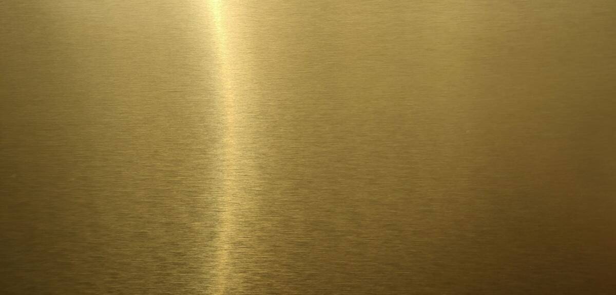 Blacha do sublimacji złoty szczotkowany 610x305x0,5mm