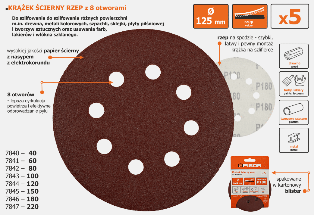 Krążek ścierny rzep 125 mm z 8 otworami U.png