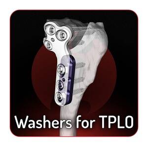 Anti-luxation washer for TPLO plate