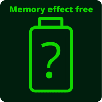 Ikona przedstawia ogniwo a w środku zapytania. Symbolizuje brak efektu pamięci w Akumulatorku GP Recyko PRO 800mAh.