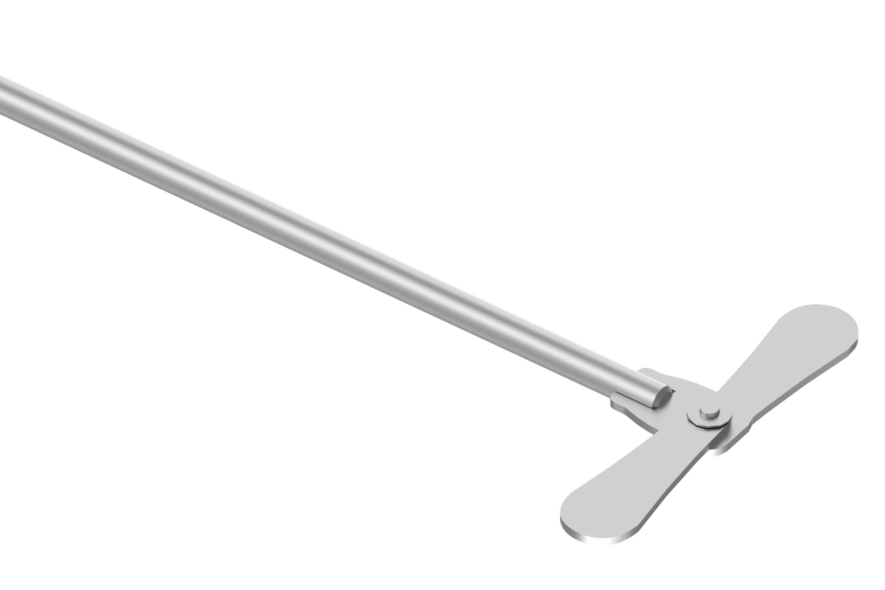 Stainless steel paddle stirrer for laboratory and homebrewing