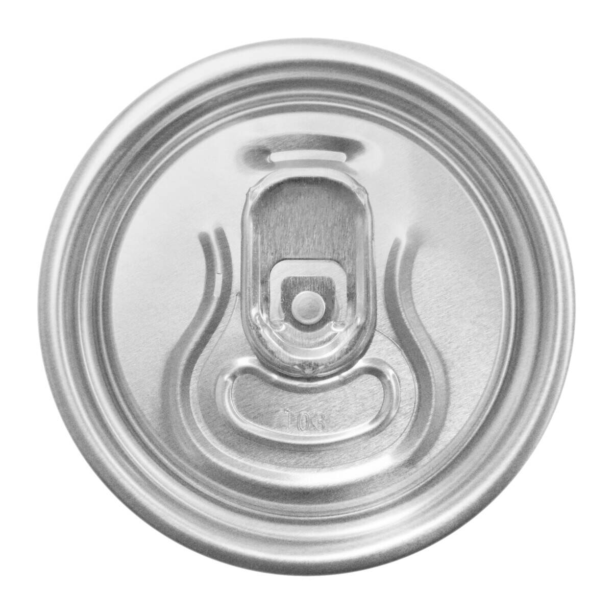 Canette en aluminium de bière de 500 ml avec couvercle argent
