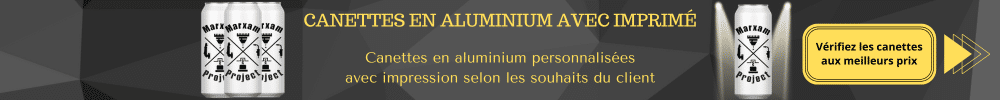 Canettes en aluminium personnalisées avec impression