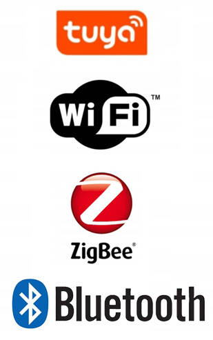 Modemix MOD017 - ikony ZigBee razem z Tuya Smart, ZigBee, WiFi