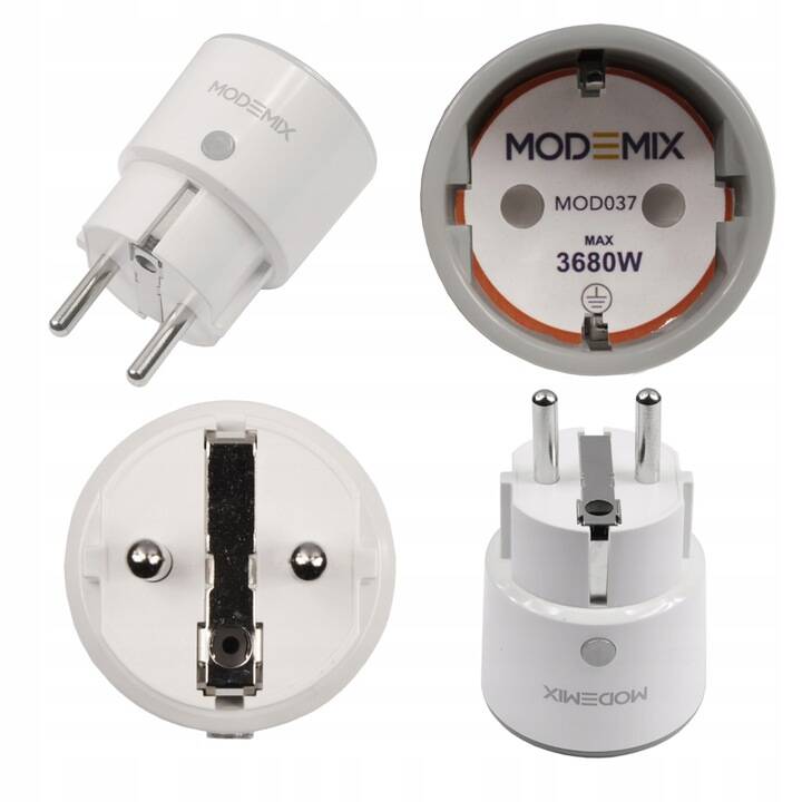 Modemix MOD048 - zestaw - transparetne inteligentne gniazdko Smart Plug